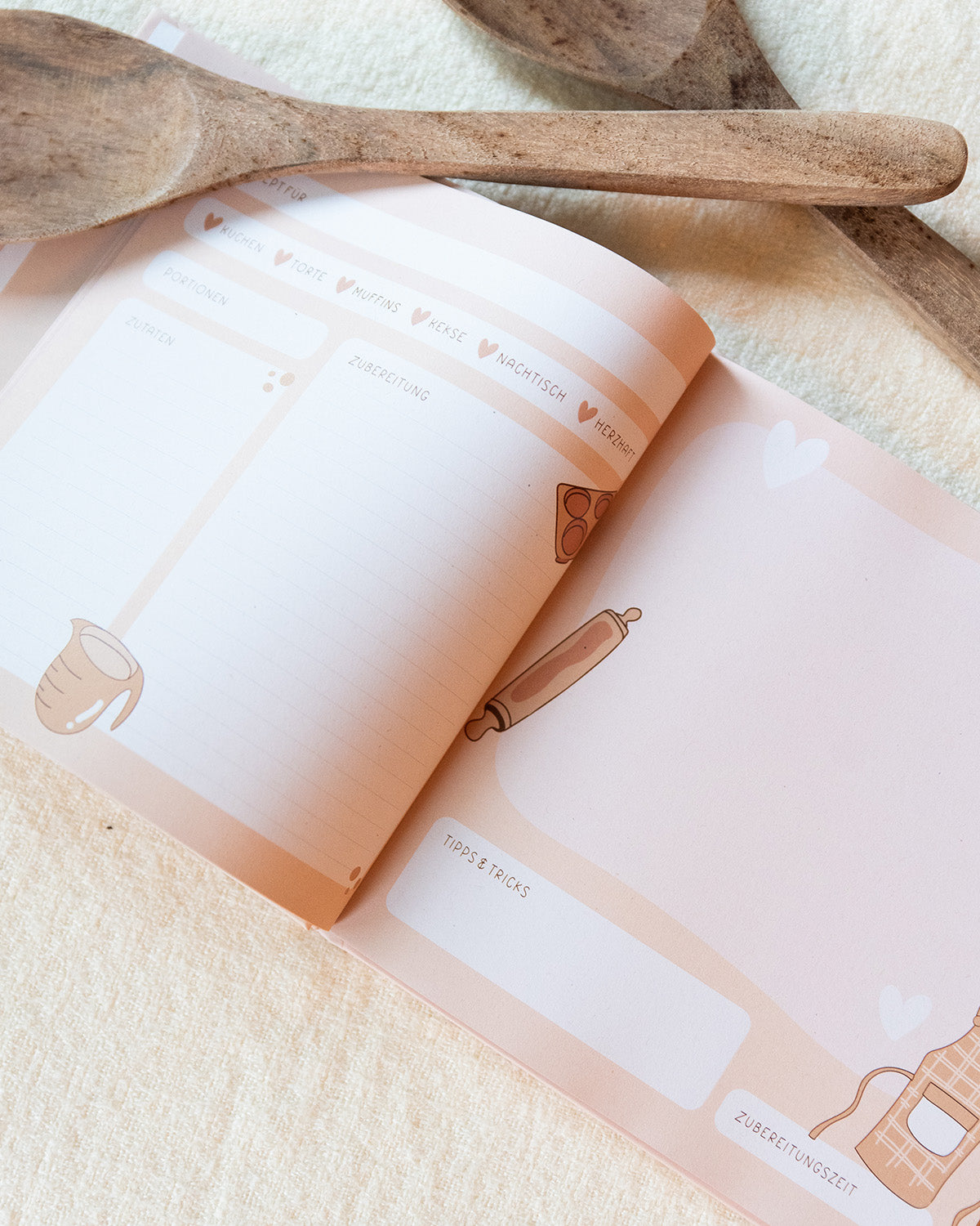 Meine Backrezepte - Rezeptbuch Planer & Bücher Lieblingsmensch®