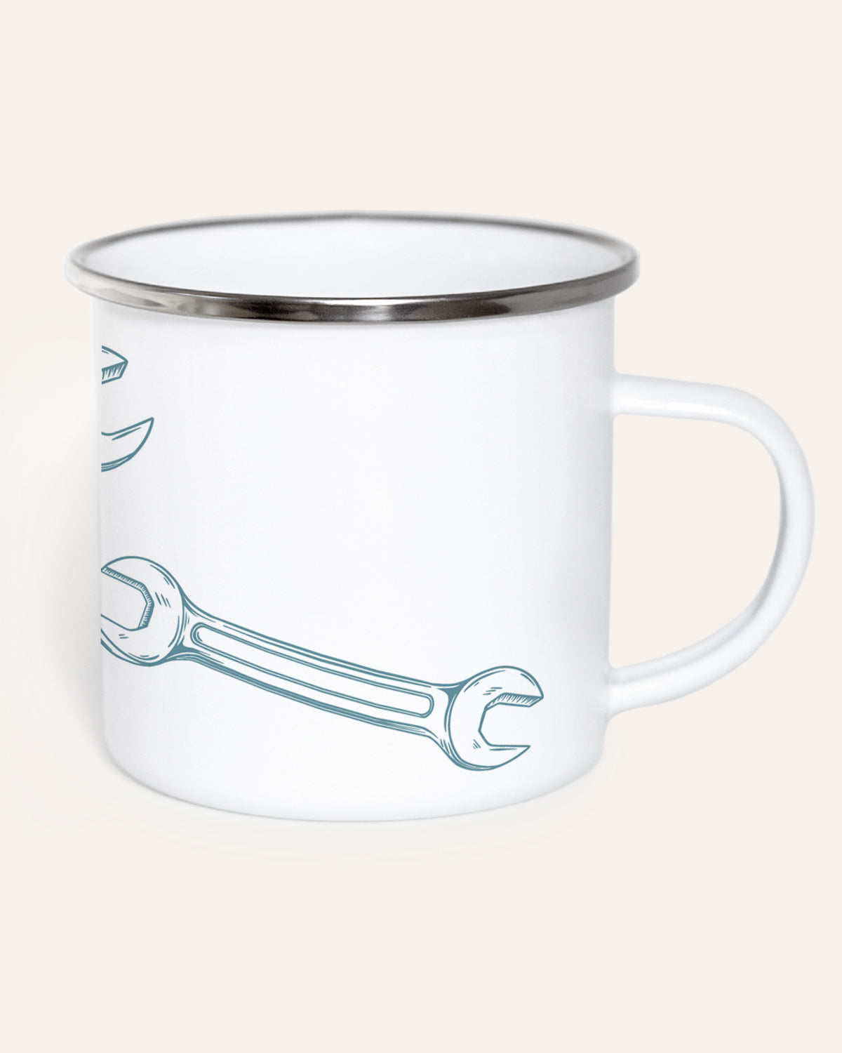 In der Garage - Emaille Tasse Tasse Lieblingsmensch®