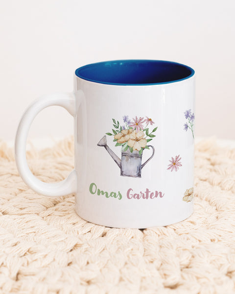 Omas Garten - Tasse Dunkelblau Tasse Lieblingsmensch®