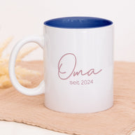 Oma seit - Tasse Dunkelblau Tasse Lieblingsmensch®
