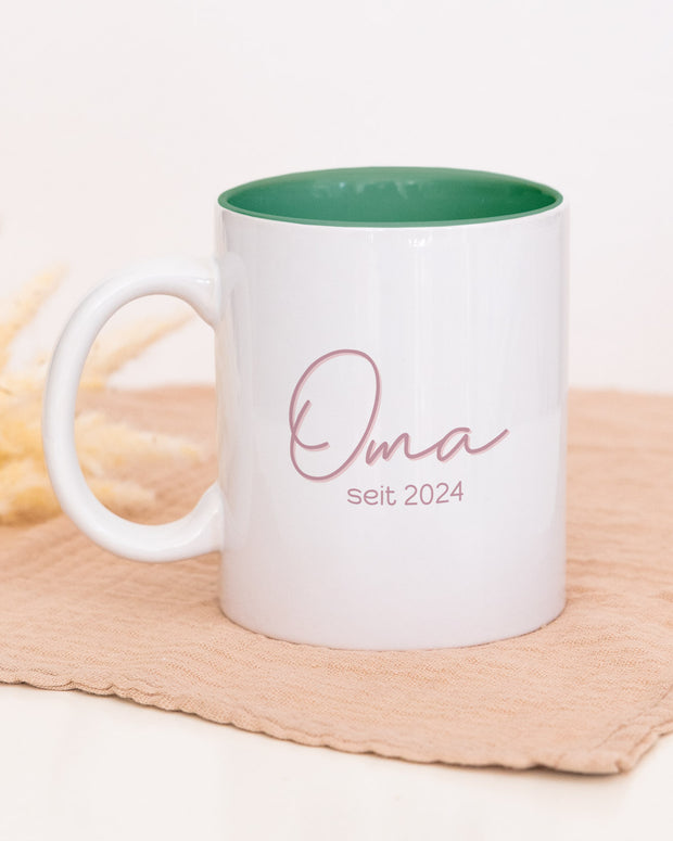 Oma seit - Tasse Dunkelgrün Tasse Lieblingsmensch®