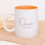 Oma seit - Tasse Orange Tasse Lieblingsmensch®