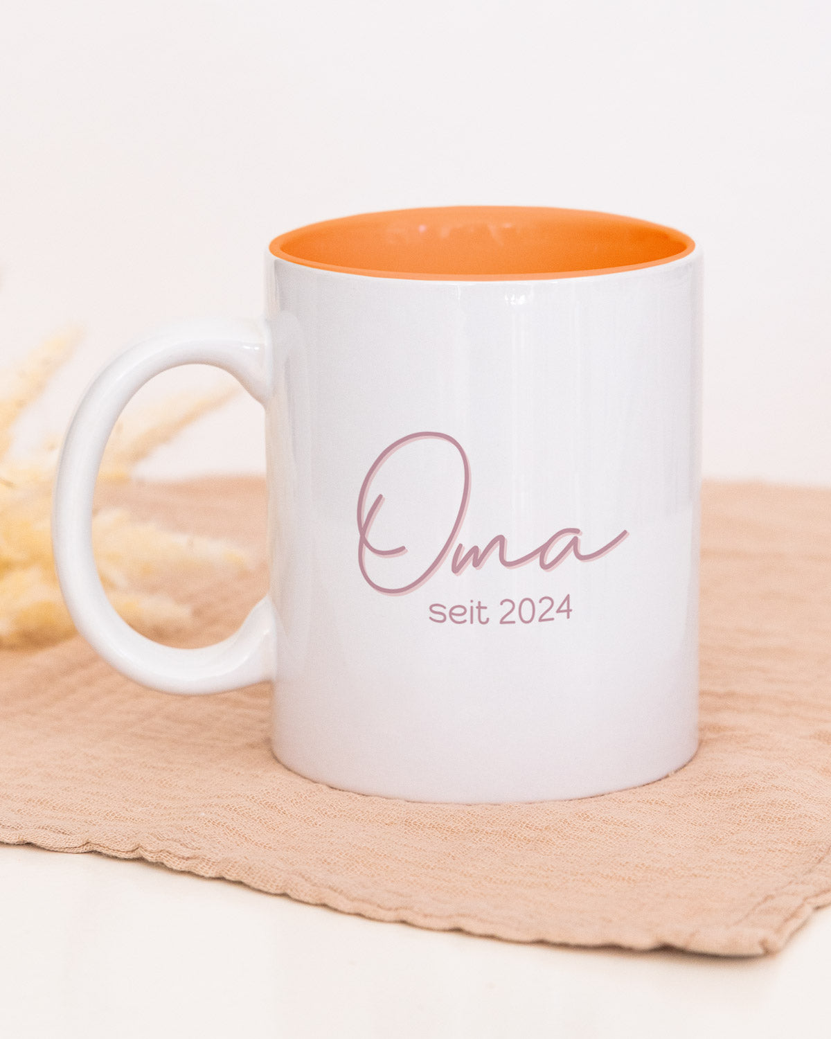 Oma seit - Tasse Orange Tasse Lieblingsmensch®