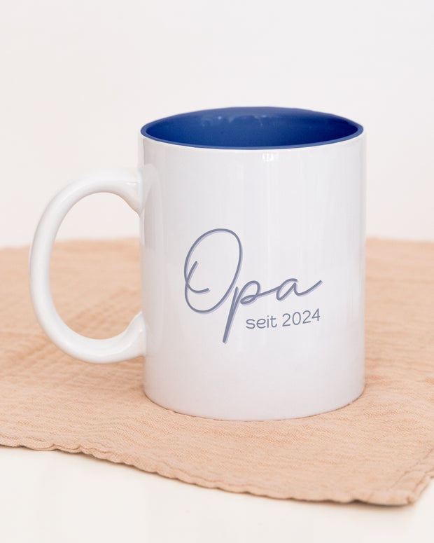 Opa seit - Tasse Dunkelblau Tasse Lieblingsmensch®