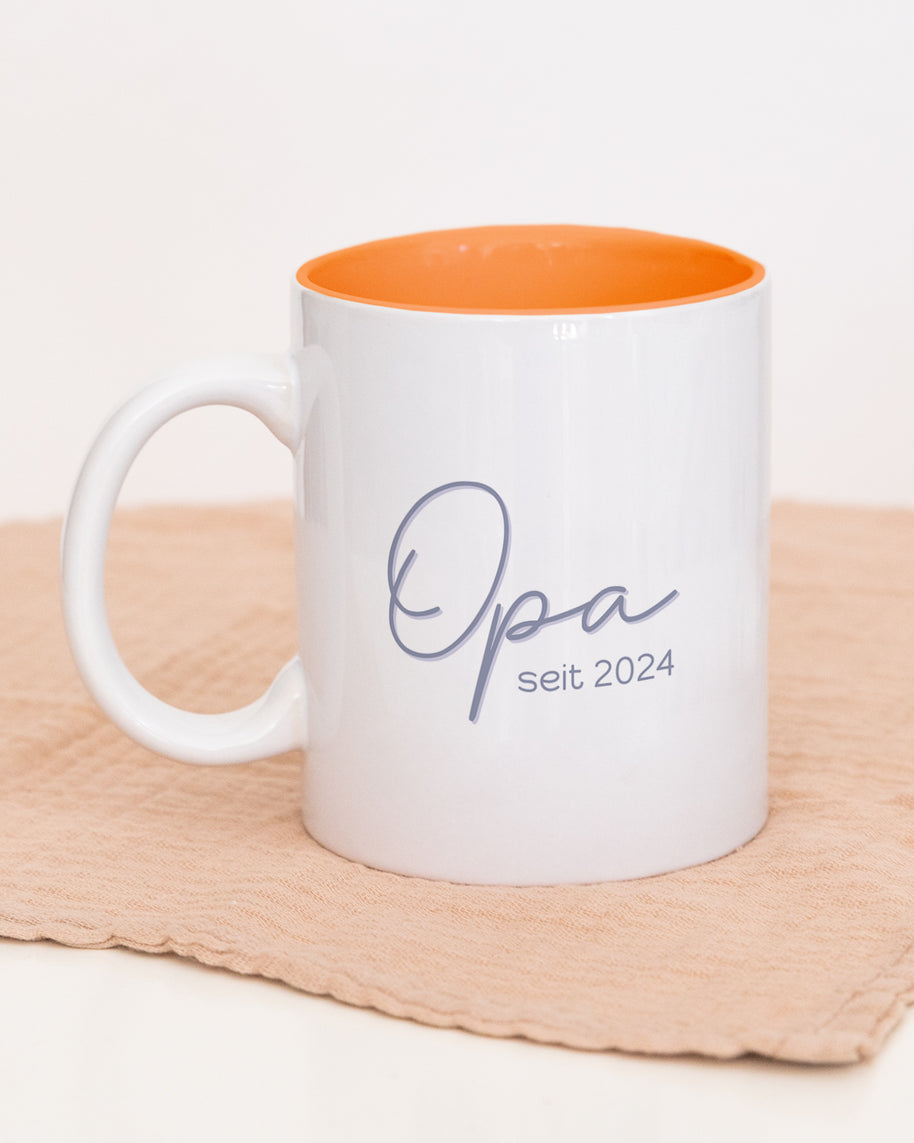 Opa seit - Tasse Orange Tasse Lieblingsmensch®