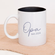 Opa seit - Tasse Schwarz Tasse Lieblingsmensch®