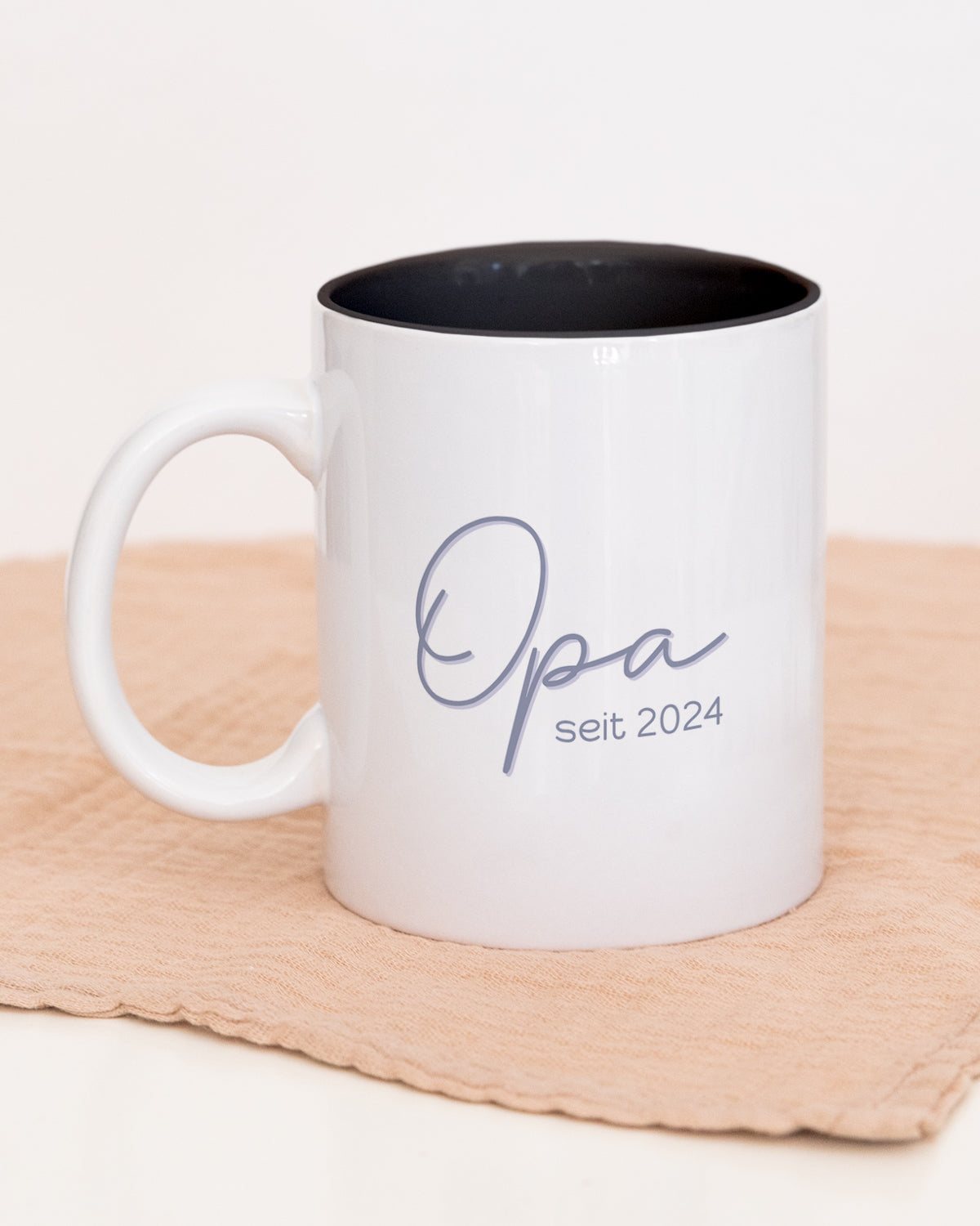 Opa seit - Tasse Schwarz Tasse Lieblingsmensch®