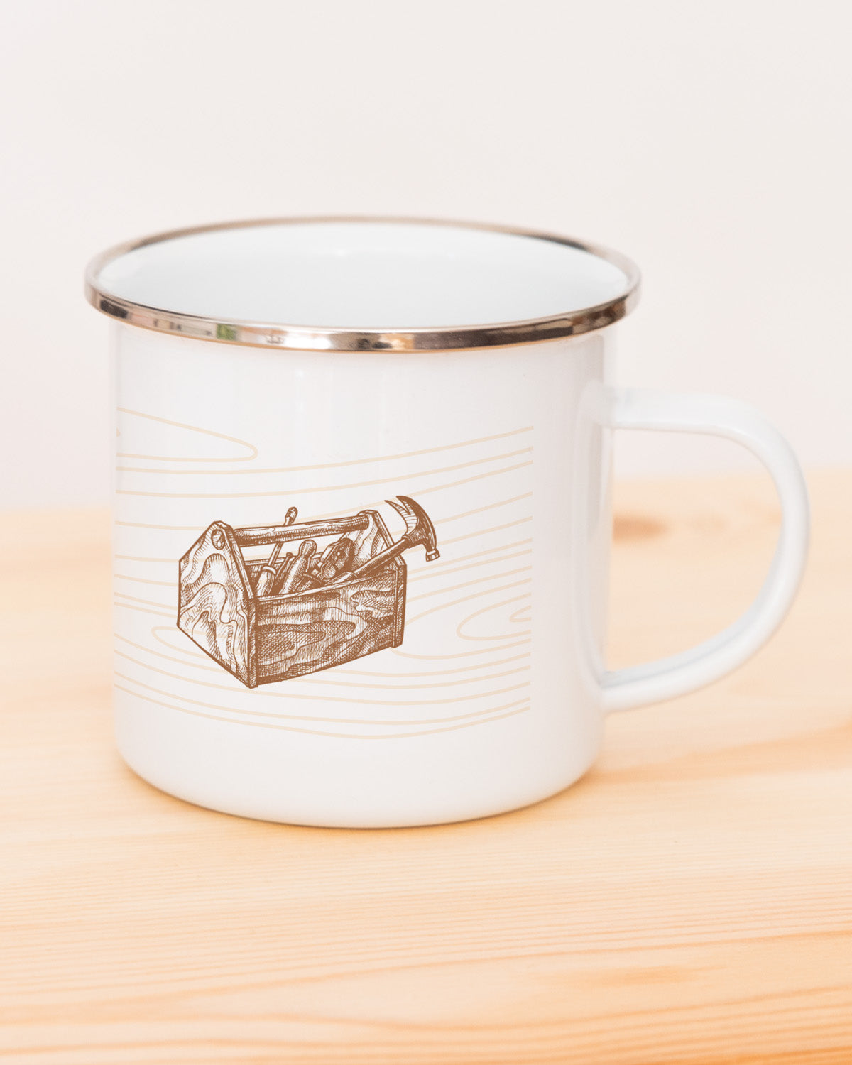 Ich kam, sah und sägte - Emaille Tasse Tasse Lieblingsmensch®