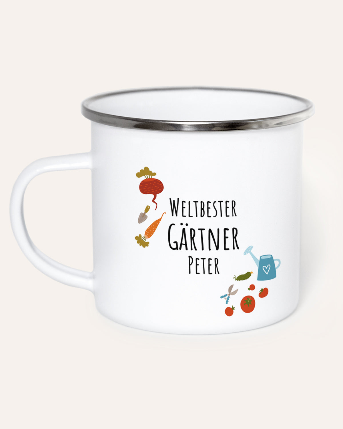 Weltbester Gärtner - Emaille Tasse Tasse Lieblingsmensch®