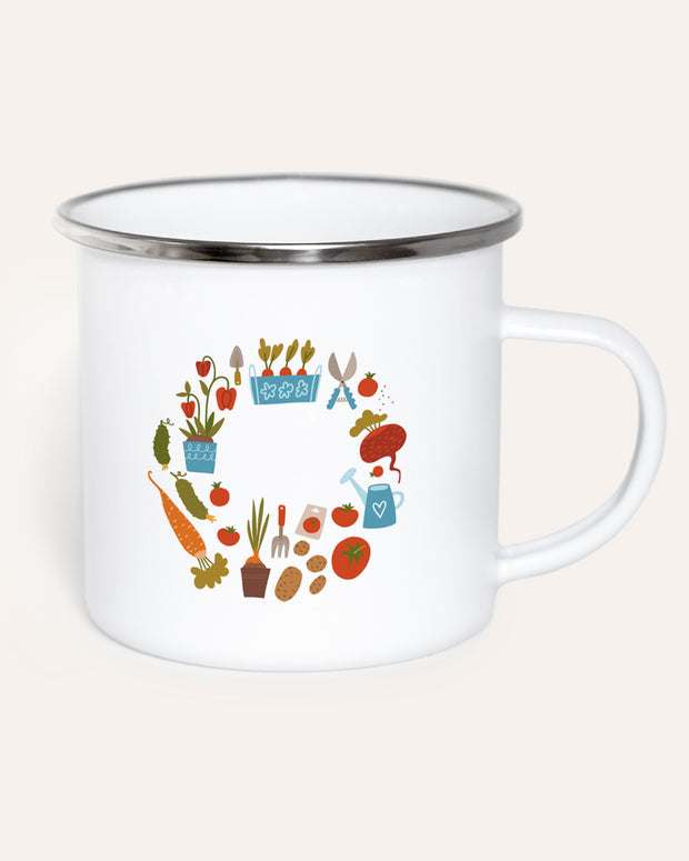 Weltbester Gärtner - Emaille Tasse Tasse Lieblingsmensch®