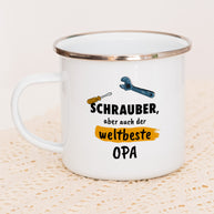 Weltbeste Opa - Emaille Tasse Tasse Lieblingsmensch®