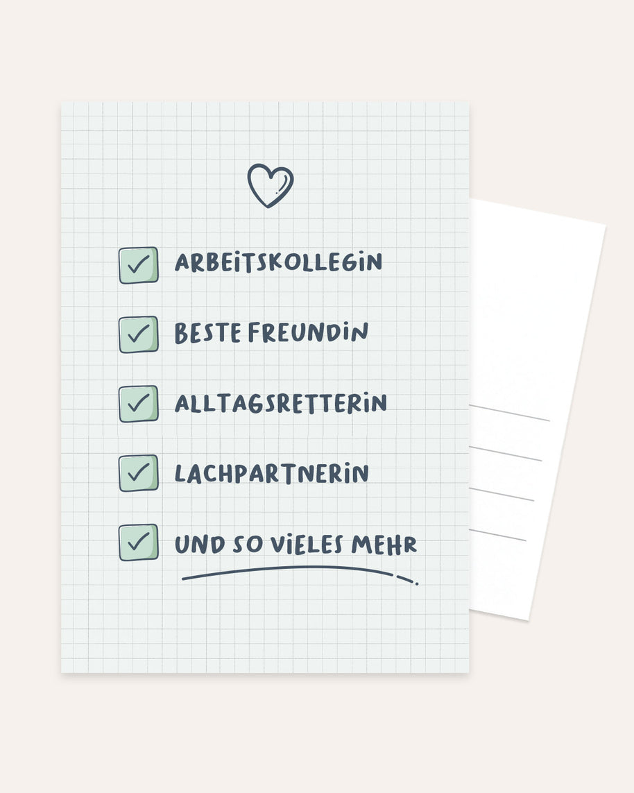 Arbeitskollegin - Postkarte Postkarte Lieblingsmensch®