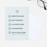 Arbeitskollegin - Postkarte Postkarte Lieblingsmensch®