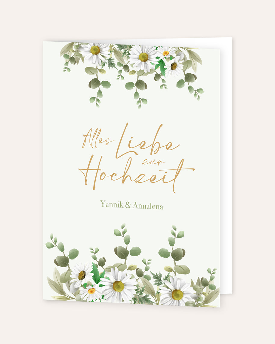 Alles Liebe zur Hochzeit - Grußkarte