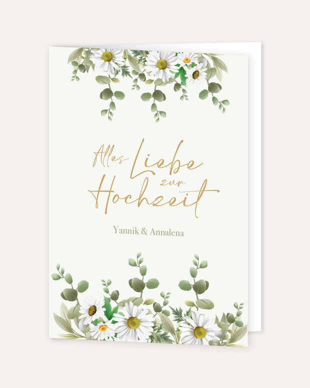 Alles Liebe zur Hochzeit - Grußkarte