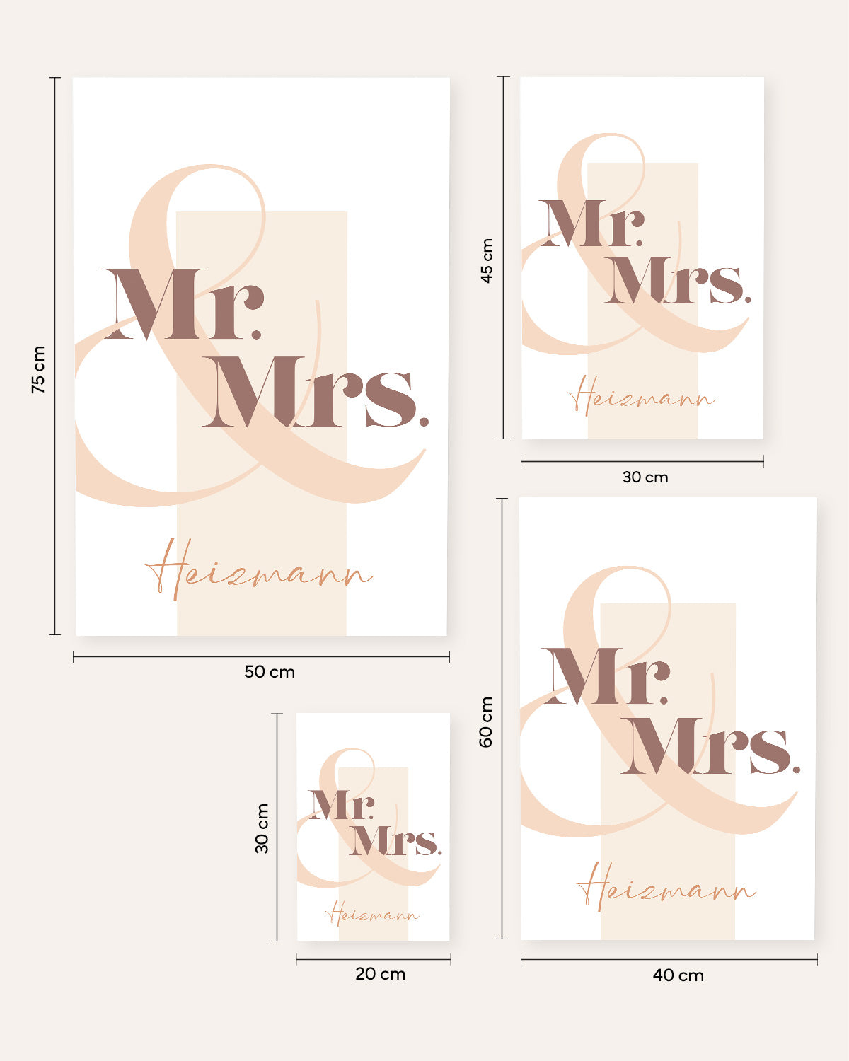 Mr. & Mrs. - Poster Poster Lieblingsmensch®