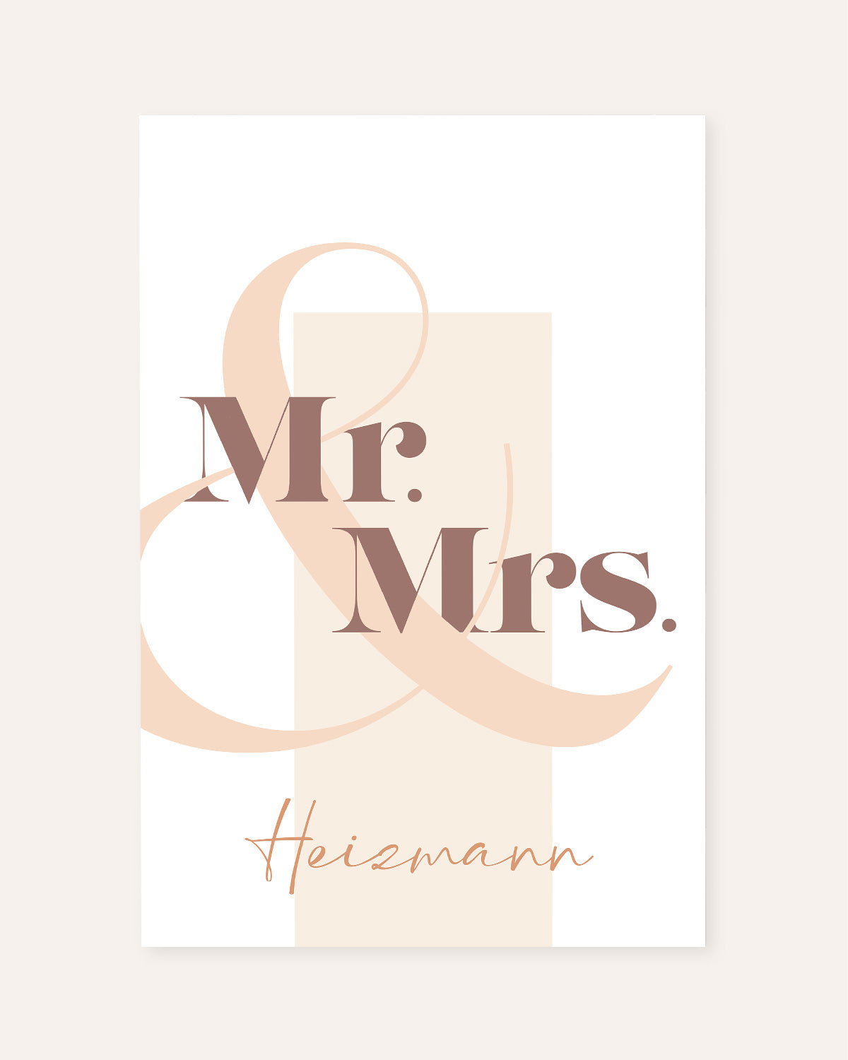 Mr. & Mrs. - Poster Poster Lieblingsmensch®