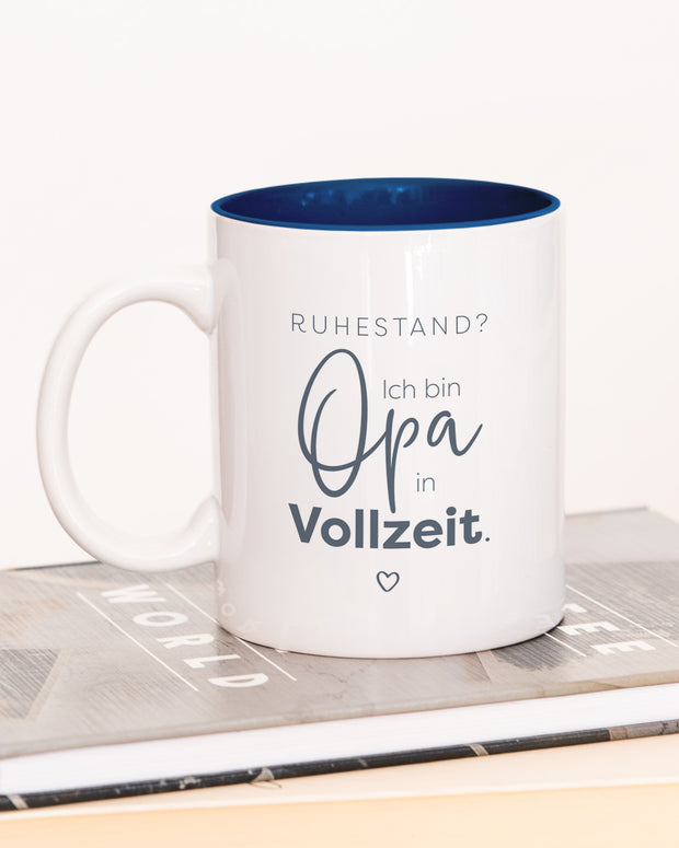 Opa in Vollzeit - VS" Tasse Dunkelblau Tasse Lieblingsmensch®