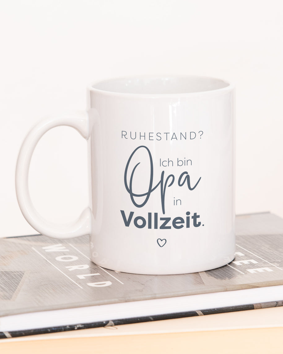 Opa in Vollzeit - VS" Tasse Weiß Tasse Lieblingsmensch®