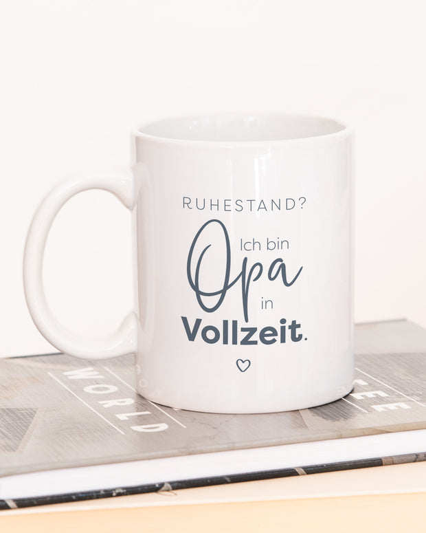 Opa in Vollzeit - VS" Tasse Weiß Tasse Lieblingsmensch®