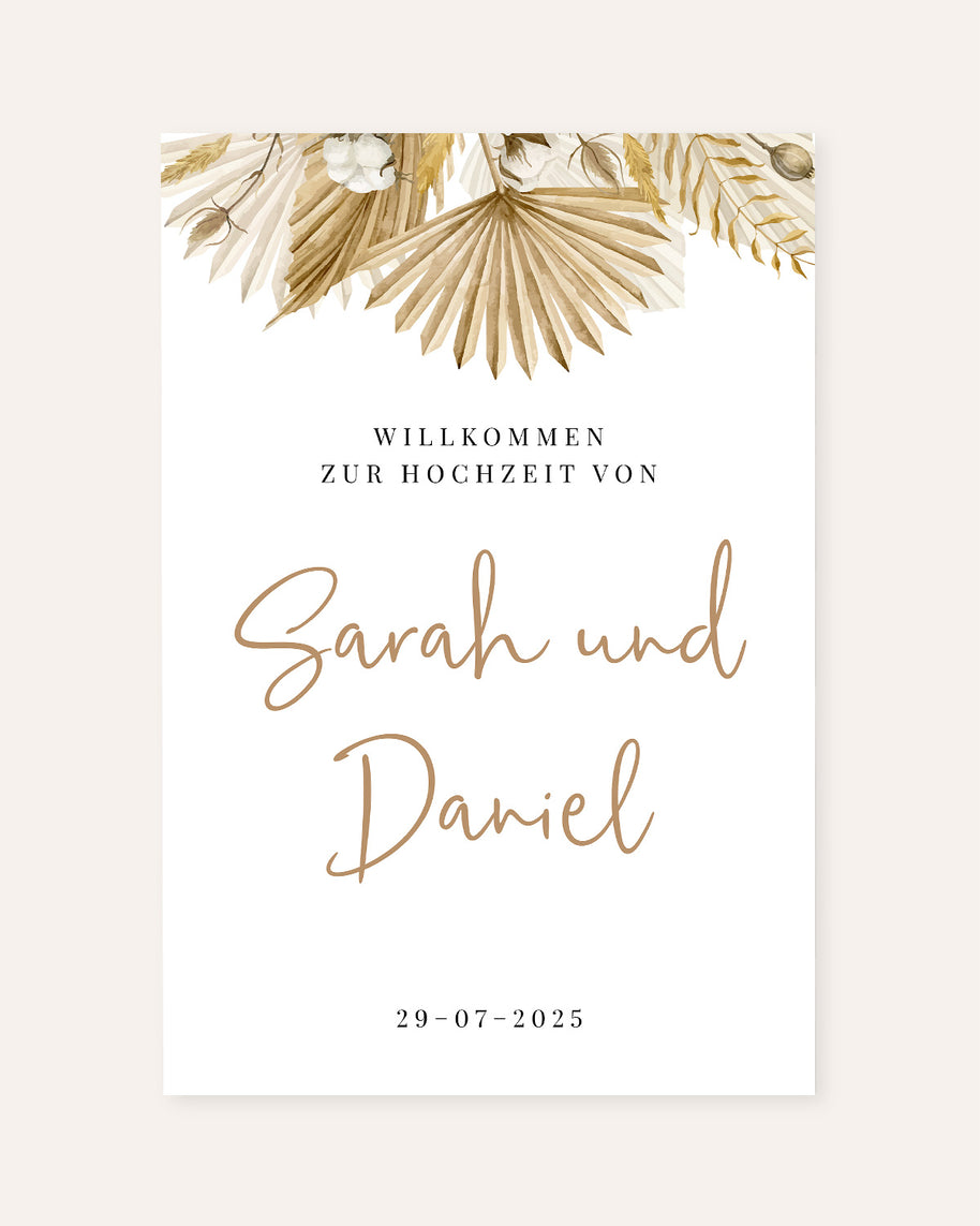 Boho - Willkommen zur Hochzeit - Poster Poster Lieblingsmensch®