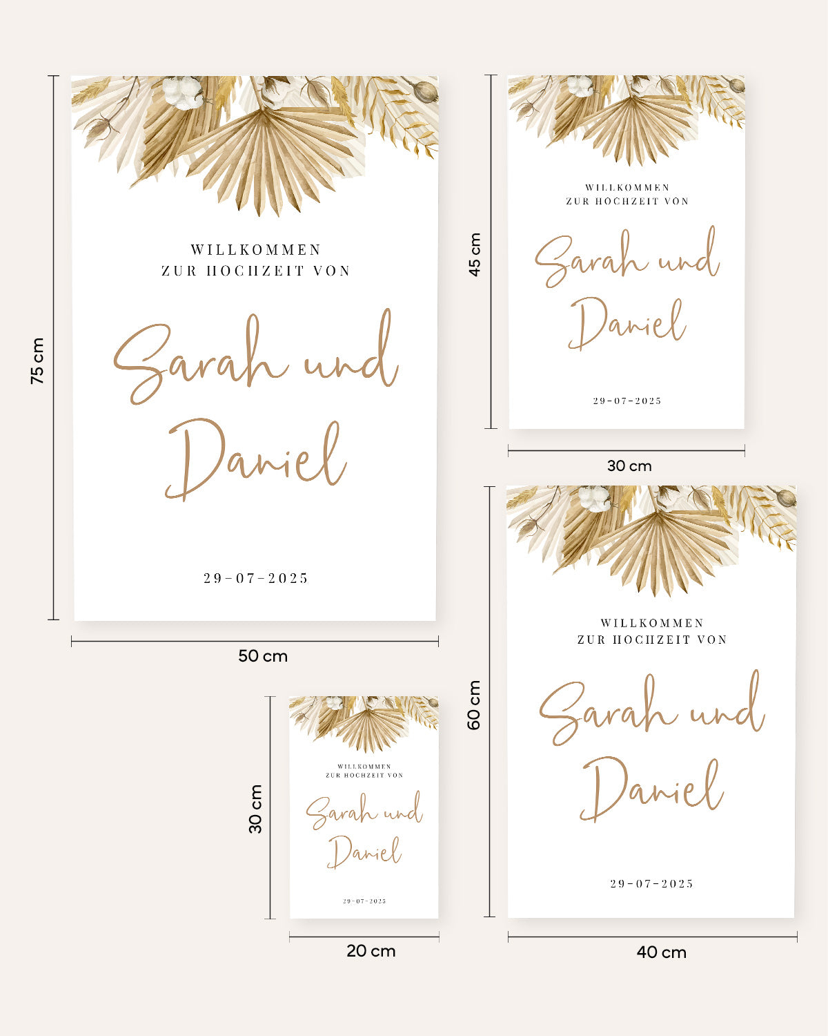 Boho - Willkommen zur Hochzeit - Poster Poster Lieblingsmensch®
