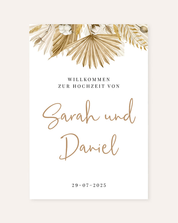Boho - Willkommen zur Hochzeit - Poster Poster Lieblingsmensch®