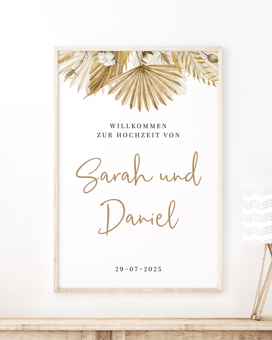 Boho - Willkommen zur Hochzeit - Poster Poster Lieblingsmensch®