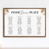 Boho - Sitzplan zur Hochzeit - Poster Poster Lieblingsmensch®