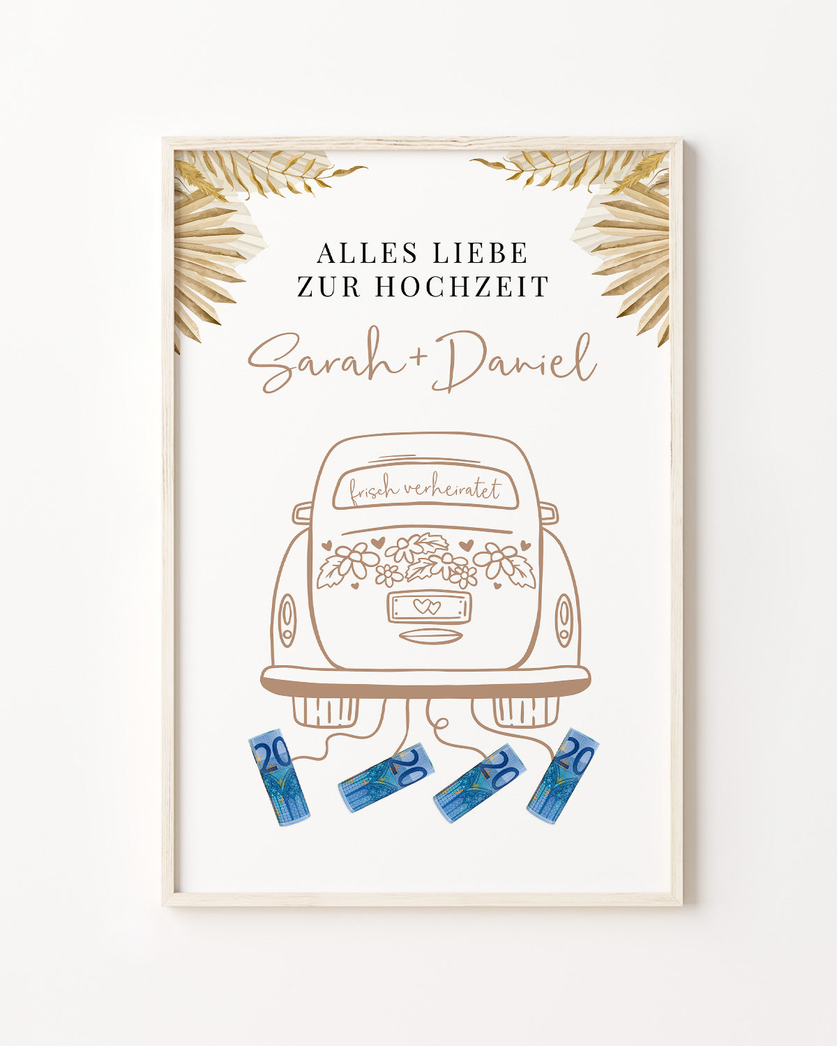 Alles Liebe - Geldgeschenk zur Hochzeit Poster Lieblingsmensch®
