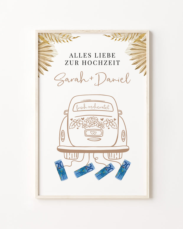 Alles Liebe - Geldgeschenk zur Hochzeit Poster Lieblingsmensch®
