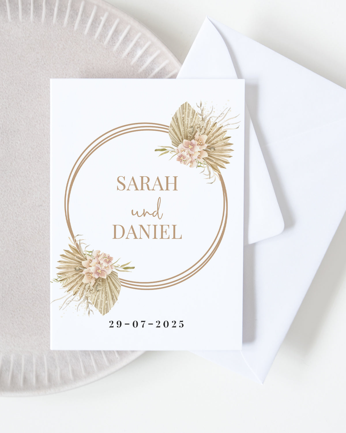 Boho - Einladungskarte zur Hochzeit Grußkarte Lieblingsmensch®