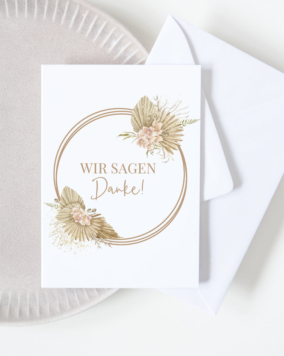 Boho - Dankeskarte Grußkarte Lieblingsmensch®