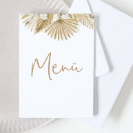 Boho - Menükarte zur Hochzeit Grußkarte Lieblingsmensch®