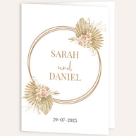 Boho - Kirchenheft zur Hochzeit Grußkarte Lieblingsmensch®