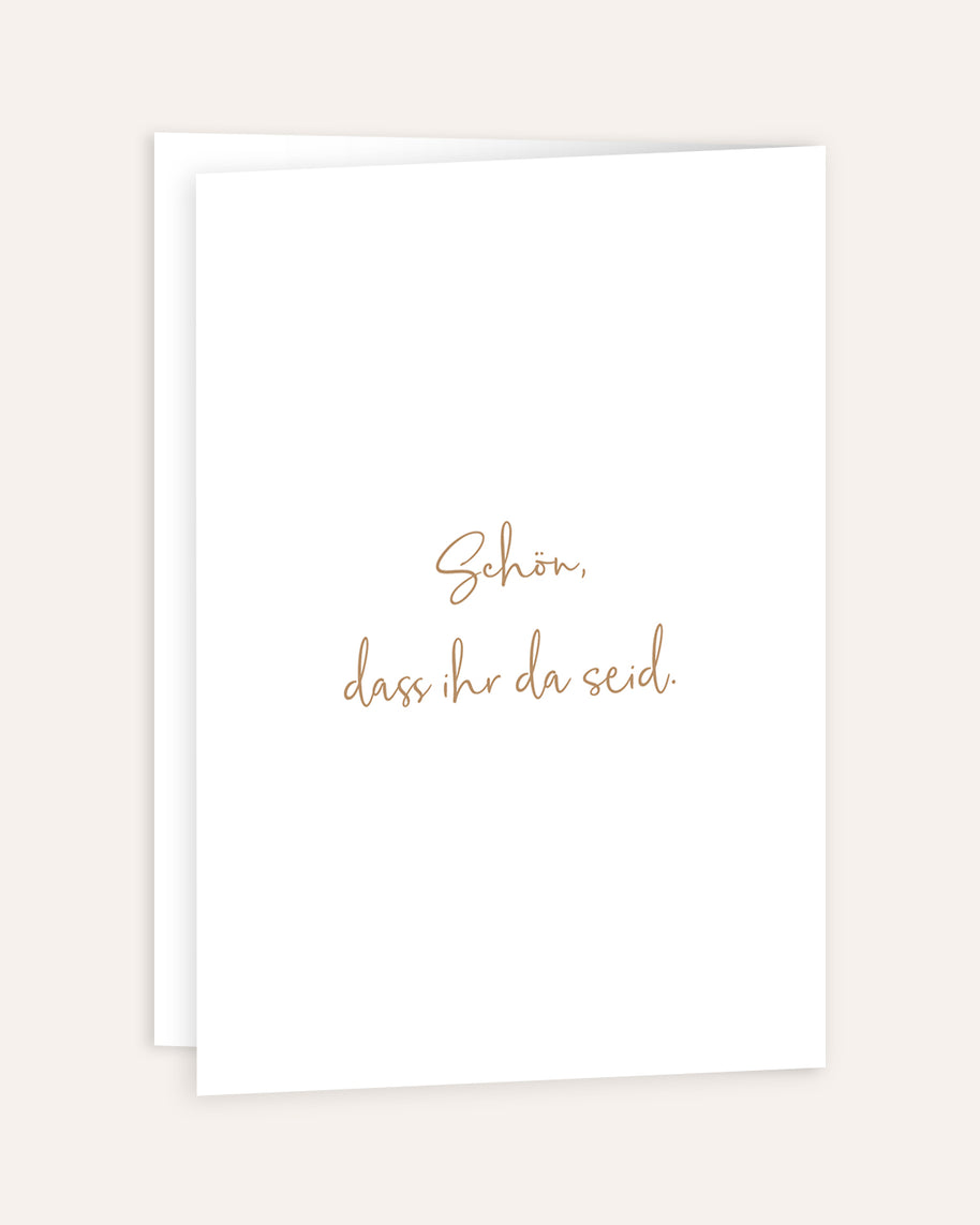 Boho - Kirchenheft zur Hochzeit Grußkarte Lieblingsmensch®