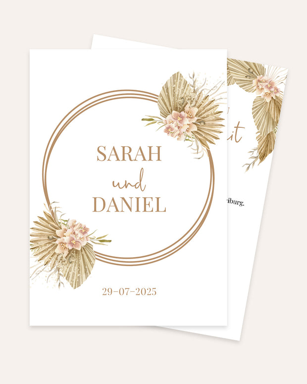 Boho - Einladung zu unserer Hochzeit - Einladungskarte Grußkarte Lieblingsmensch®