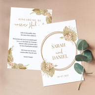 Boho - Einladung zu unserer Hochzeit - Einladungskarte Grußkarte Lieblingsmensch®