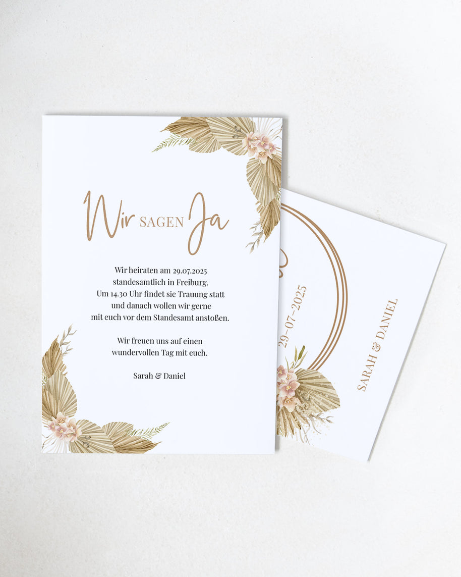 Boho - Save the Date - Einladungskarte Grußkarte Lieblingsmensch®