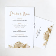 Boho - Menükarte zur Hochzeit Grußkarte Lieblingsmensch®