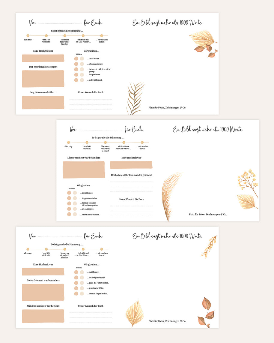 Gästebuch - Hochzeit | Boho Planer & Bücher Lieblingsmensch®