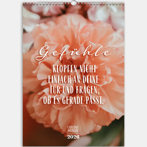 LLD x LM - Wochenwandkalender 2026 Kalender Lieblingsmensch®