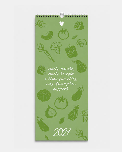 Familienkalender 2027 - 12 Monate Rezeptkalender Kalender Lieblingsmensch®