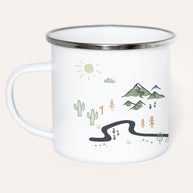 Unterwegs - Emaille Tasse Tasse Lieblingsmensch®
