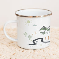 Unterwegs - Emaille Tasse Tasse Lieblingsmensch®