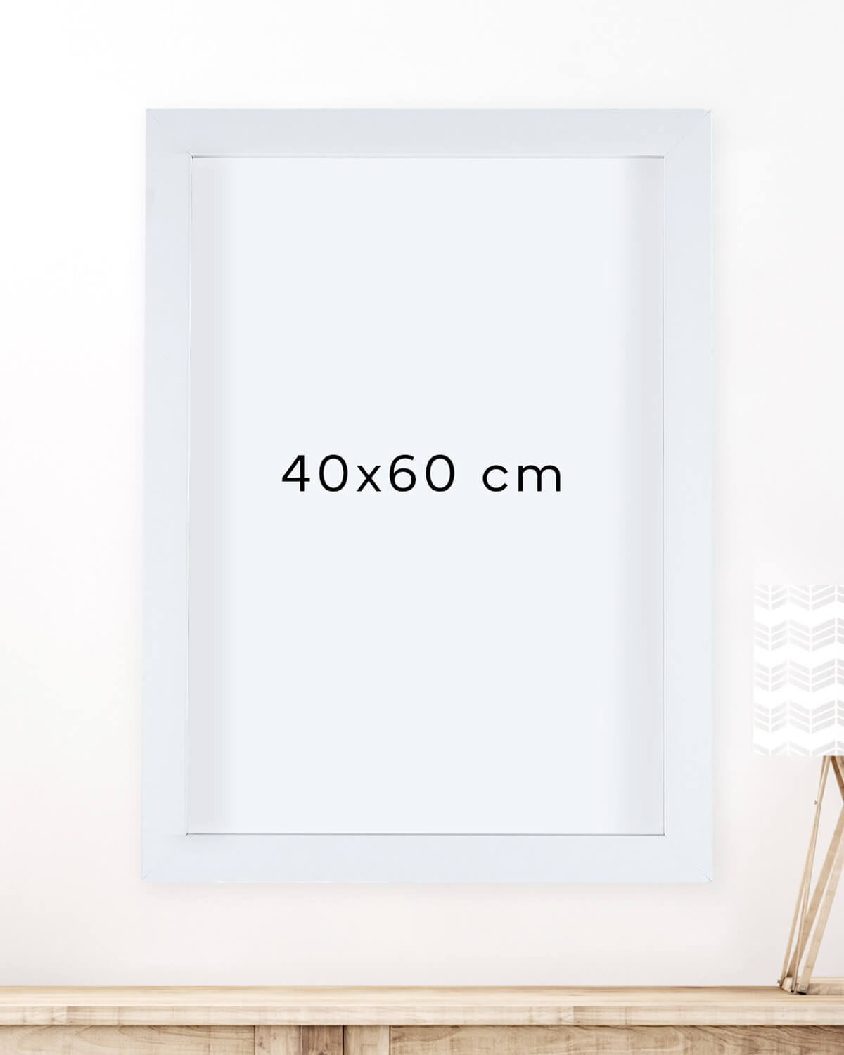 Bilderrahmen 40x60 cm Weiß Bilderrahmen Visual Statements®
