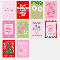 Girly Christmas Cards - Postkarten-Set Postkarten-Set VISUAL STATEMENTS