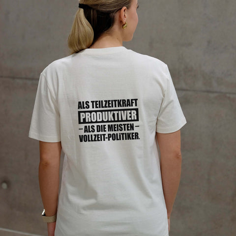 Teilzeitkraft - Unisex T-Shirt Backprint T-Shirt Brandtale