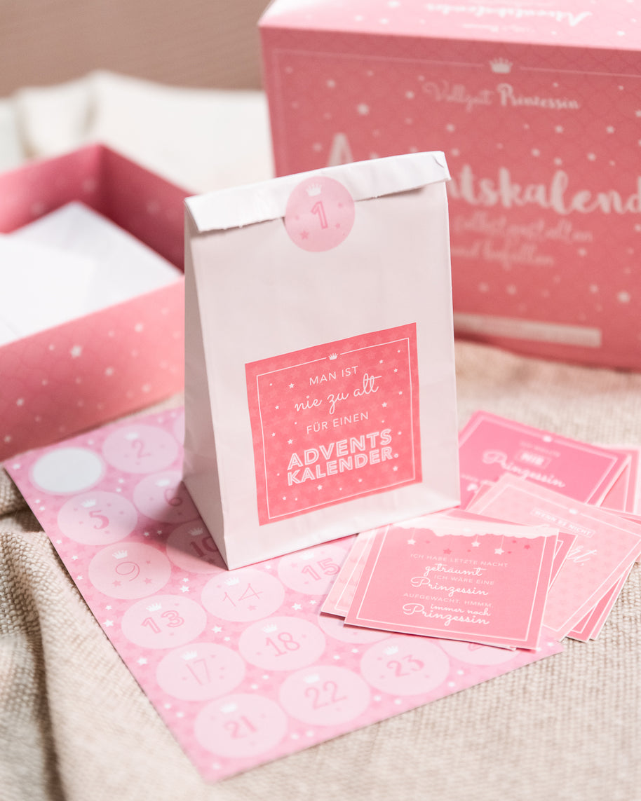 Vollzeitprinzessin - Adventskalender zum Befüllen