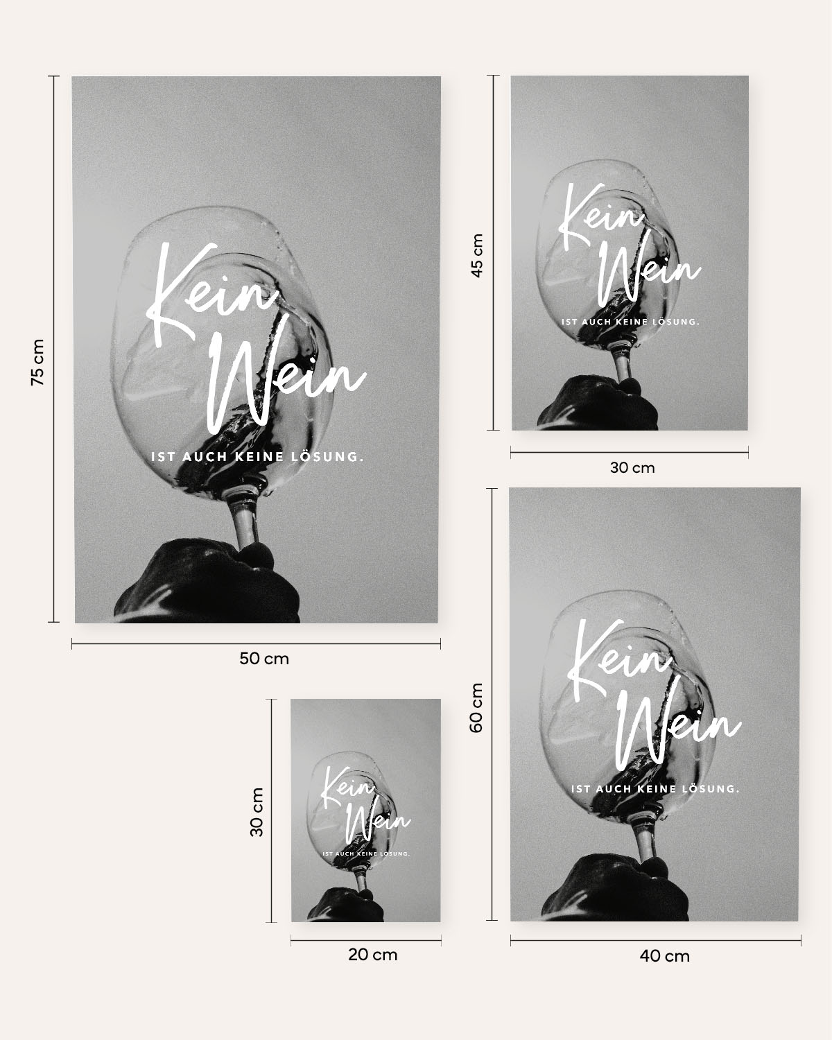 Kein Wein - Poster Poster Lieblingsmensch®